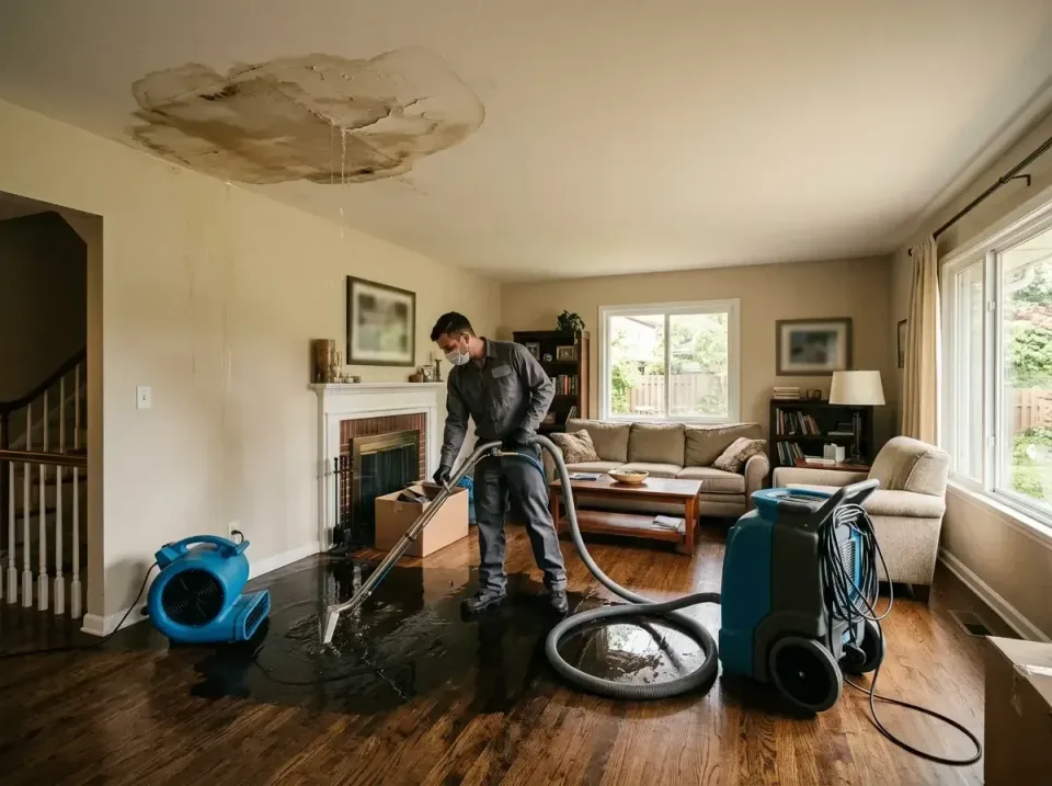attic-pipe-burst-ceiling-drip-008 — frequently asked questions, Water Damage Restoration & Carpet Care in Elwood, IL